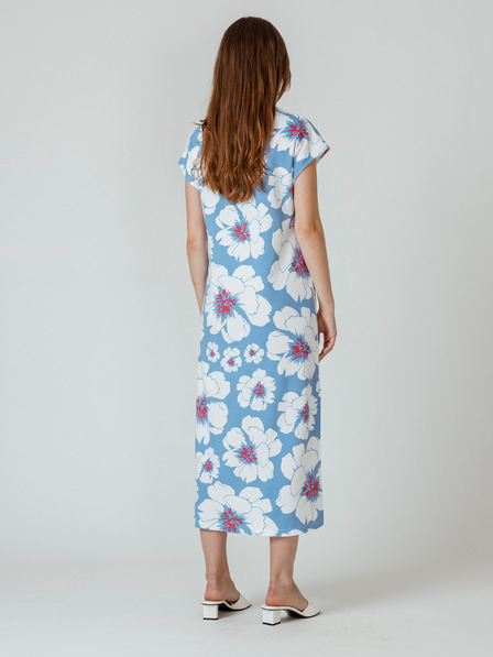 SKFK SKFK Leiane Hellblaues Damen-Midriff mit Blumenmuster
