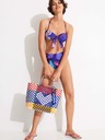 Desigual Blau gemusterter Damen-Bikiniunterteil Desigual Alana I