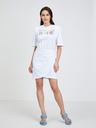 Versace Jeans Couture Weißes Versace Jeans Couture Regenbogen-Kleid