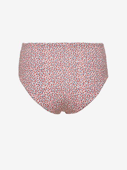 ONLY White-Red Floral Bikini Bottom ONLY Ella