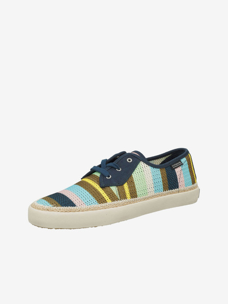 Scotch & Soda Beige und blau gestreifte Herren-Sneakers Scotch & Soda Izomi