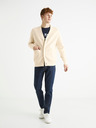 Celio Cremefarbene Herren Strickjacke Celio
