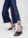 Karl Lagerfeld Dunkelblaue Damen-Hose mit weitem Bein KARL LAGERFELD
