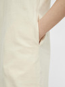 Pieces Cremefarbenes Basic-Kleid Pieces Talula