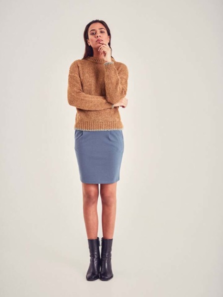 ICHI Brauner Damenpullover ICHI