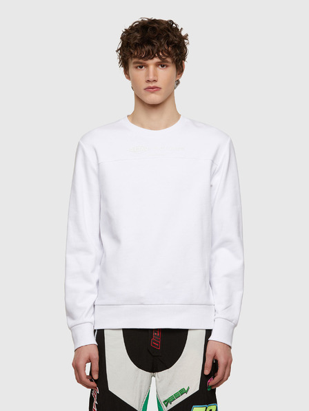 Diesel Weißes Herren-Sweatshirt Diesel Copet