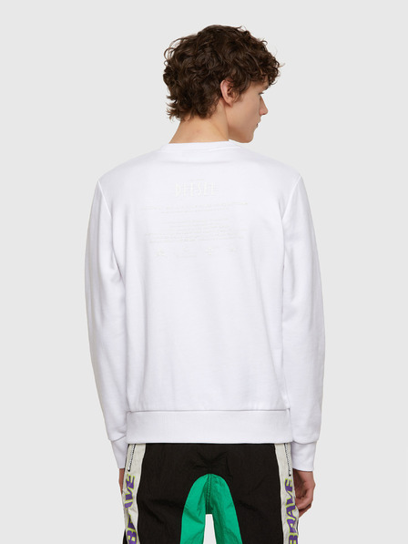 Diesel Weißes Herren-Sweatshirt Diesel Copet