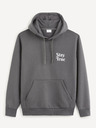Celio Grauer Herren-Kapuzenpullover Celio