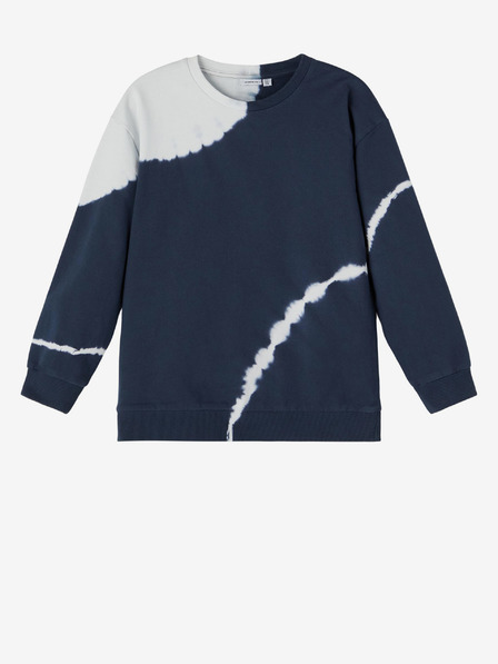 name it Dunkelblaues gemustertes Sweatshirt für Jungen, Name: Fomal