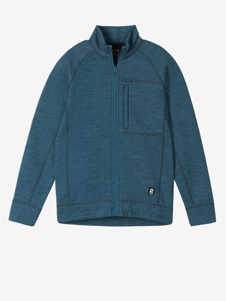 Reima Petrolfarbenes Jungen-Sweatshirt mit Reißverschluss Reima Mahti