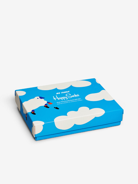 Happy Socks Set aus drei Paar blau gemusterten Happy Socks