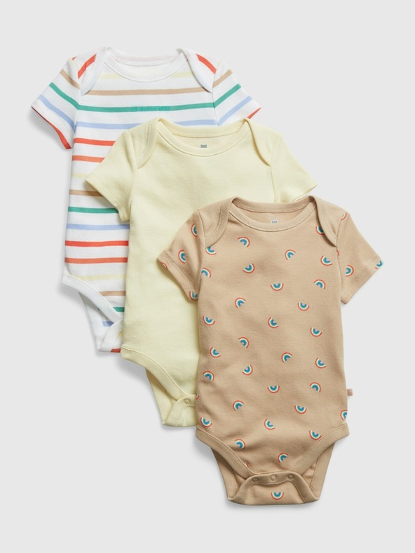 GAP Baby Baumwoll-Body Brannan, 3 Stück GAP