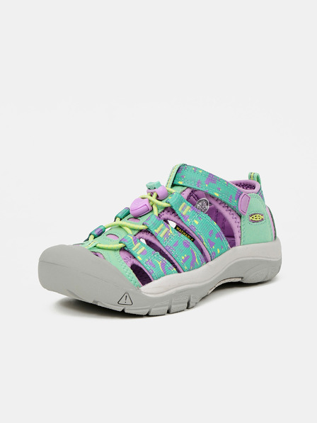 Keen Lila und grün gemusterte Mädchen-Sandalen Keen