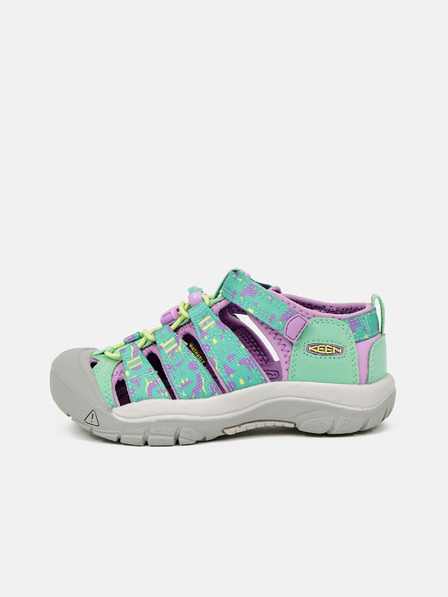 Keen Lila und grün gemusterte Mädchen-Sandalen Keen