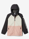 Columbia Schwarze und rosafarbene Columbia Dalby Springs™ leichte wasserdichte Kinderjacke