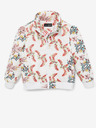 Desigual Weiße geblümte Mädchenjacke Desigual Cala