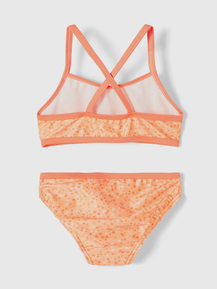 name it Zweiteiliger gemusterter Badeanzug für Mädchen in Orange, Felisia