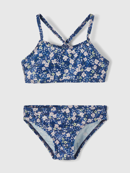 name it Zweiteiliger Badeanzug für Mädchen mit Blumenmuster, blau, Name: Felisia