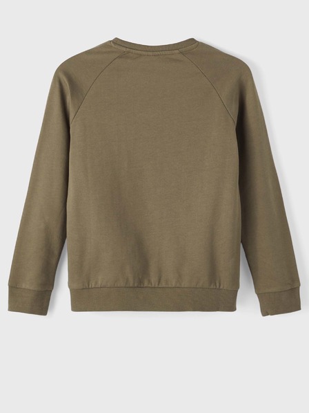 name it Khakifarbenes Sweatshirt für Mädchen mit name it Venus-Aufdruck
