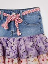 Desigual Blauer Mädchen-Jeansrock mit Rüschen Desigual Portugal