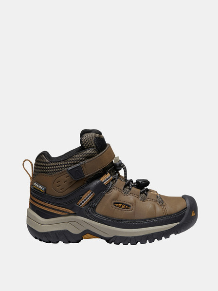 Keen Braune Jungen Leder Winterstiefel Keen Targhee