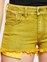 Diesel Senffarbene Damen-Jeans-Shorts Diesel