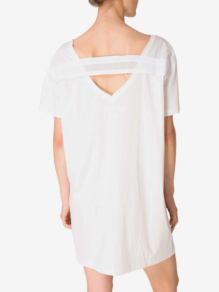 Diesel Diesel Weißes Damen Kleid mit Rückenausschnitt
