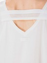 Diesel Diesel Weißes Damen Kleid mit Rückenausschnitt