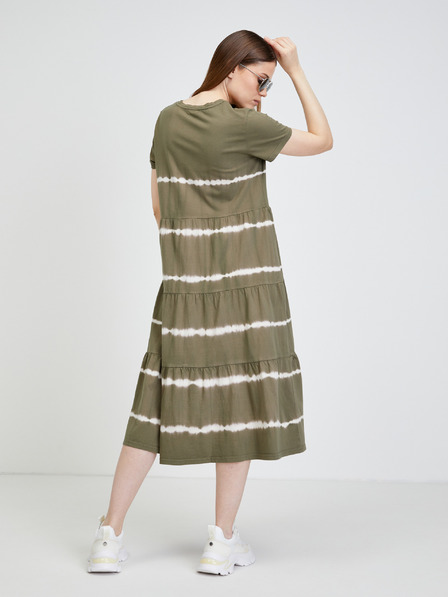 Noisy May Khaki-gemustertes Midikleid Noisy May Buster
