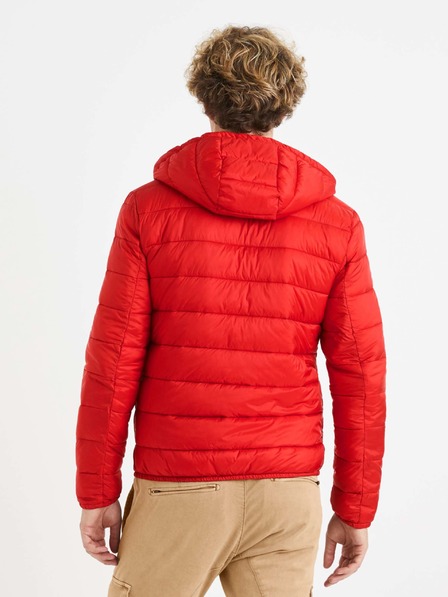 Celio Rote leichte Herren-Steppjacke Celio Vububble