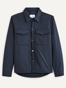 Celio Dunkelblaue Celio Bushirtnyl Herrenjacke mit Taschen