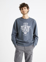 Celio Blaues bedrucktes Herren-Sweatshirt von Celio Begrif