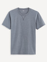 Celio Blaues Herren-Basic-T-Shirt Celio Beneps