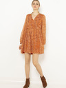 CAMAIEU Oranges Kleid mit Schlangenmuster CAMAIEU