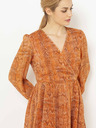 CAMAIEU Oranges Kleid mit Schlangenmuster CAMAIEU