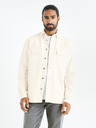 Celio Beige Herren Jeanshemd Celio Battery