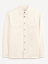 Celio Beige Herren Jeanshemd Celio Battery