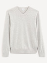 Celio Hellgrauer Herrenpullover Celio Befirstv