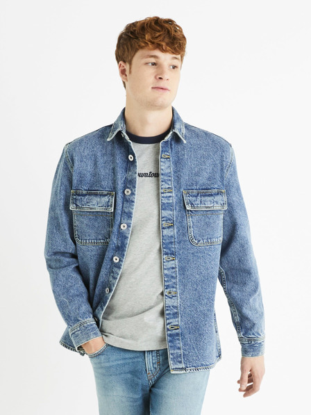 Celio Blaues Herren Jeanshemd Celio Battery