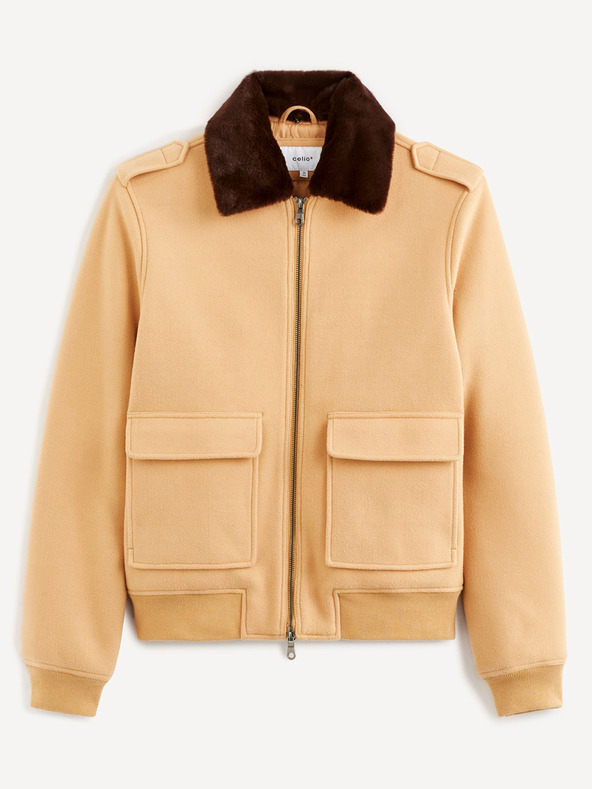 Celio Beige Herrenjacke Celio Buaviat