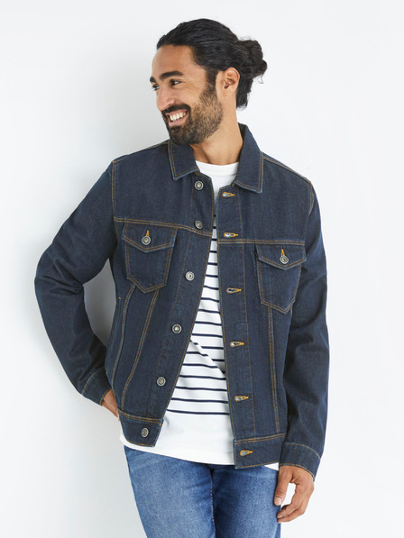 Celio Dunkelblaue Herren-Jeansjacke Celio Budens