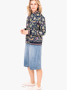 Brakeburn Dunkelblauer gemusterter Damen-Bomber Brakeburn