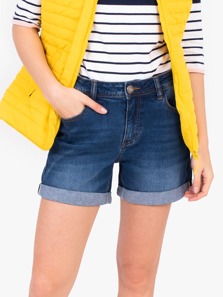 Brakeburn Dunkelblaue kurze Denim-Shorts für Damen Brakeburn