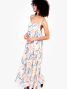 Brakeburn Weißes gemustertes langes Trägerkleid für Damen Brakeburn