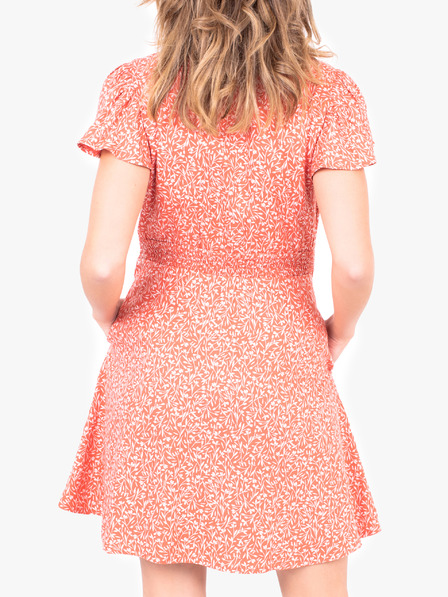 Brakeburn Koralle Gemustertes Wickelkleid Brakeburn für Damen
