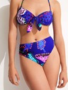Desigual Desigual Alana II blaues gemustertes Damen-Badeanzugoberteil