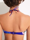 Desigual Desigual Alana II blaues gemustertes Damen-Badeanzugoberteil