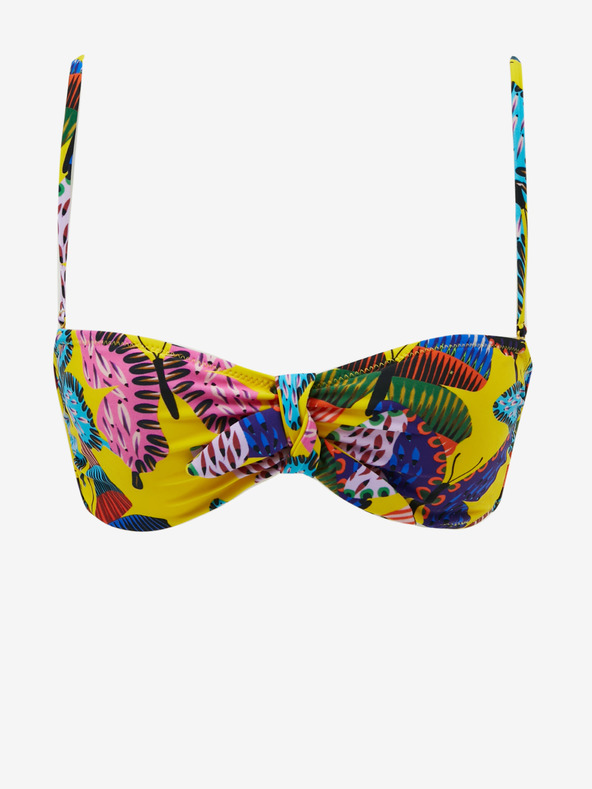 Desigual Gelb gemustertes Damen-Badeanzug-Oberteil Desigual Alana II