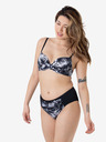 DORINA Weiß und Schwarz Gemustertes Damen Bikinioberteil DORINA Bako