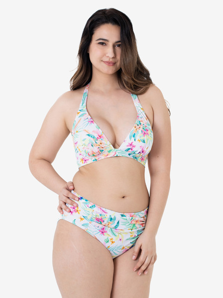 DORINA Weißes geblümtes Bikinioberteil DORINA Koro Island
